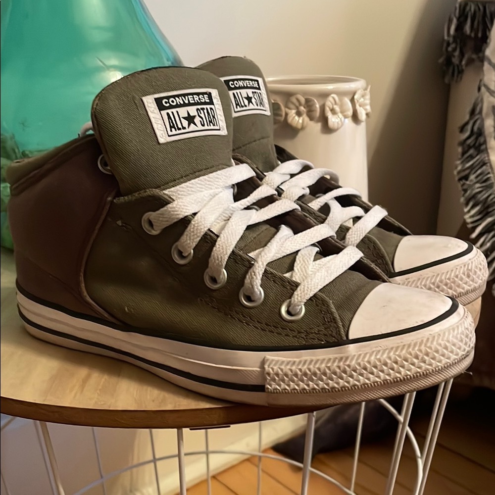 Converse Olive High-Top Sneakers